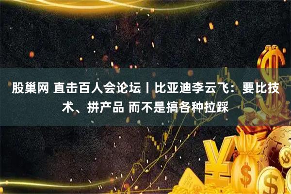 股巢网 直击百人会论坛丨比亚迪李云飞：要比技术、拼产品 而不是搞各种拉踩
