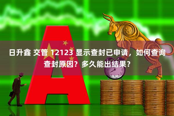 日升鑫 交管 12123 显示查封已申请，如何查询查封原因？多久能出结果？
