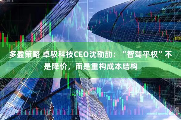 多盈策略 卓驭科技CEO沈劭劼：“智驾平权”不是降价，而是重构成本结构